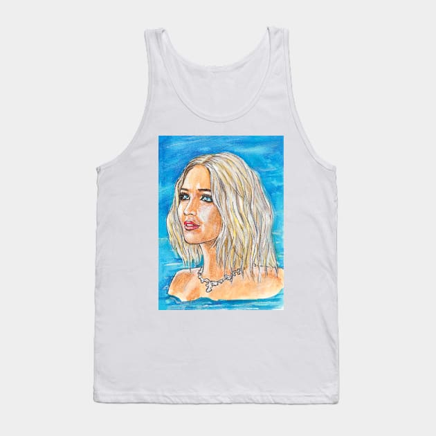 Jennifer Lawrence Tank Top by Svetlana Pelin